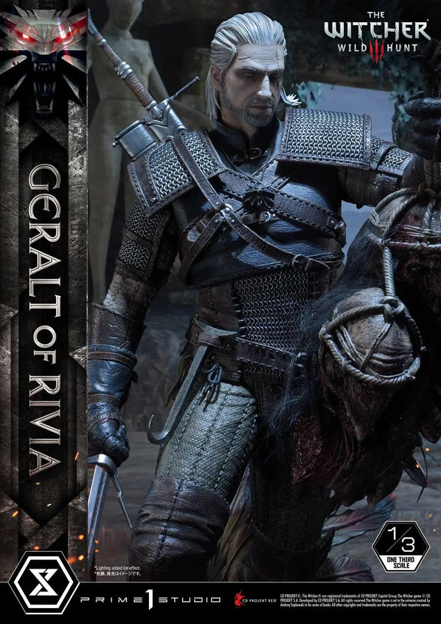 Geralt of Rivia (Regular Version) The Witcher 3: Wild Hunt – Prime1Studio – ActionFigure Brasil