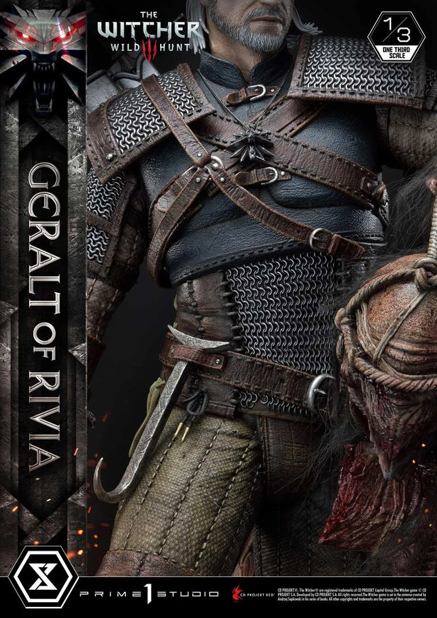 Geralt of Rivia (Regular Version) The Witcher 3: Wild Hunt – Prime1Studio – ActionFigure Brasil
