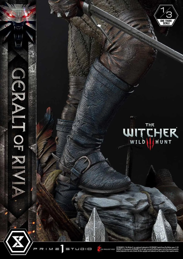 Geralt of Rivia (Regular Version) The Witcher 3: Wild Hunt – Prime1Studio – ActionFigure Brasil