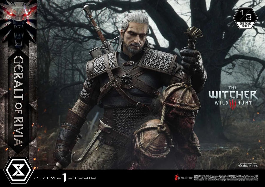 Geralt of Rivia (Regular Version) The Witcher 3: Wild Hunt – Prime1Studio – ActionFigure Brasil
