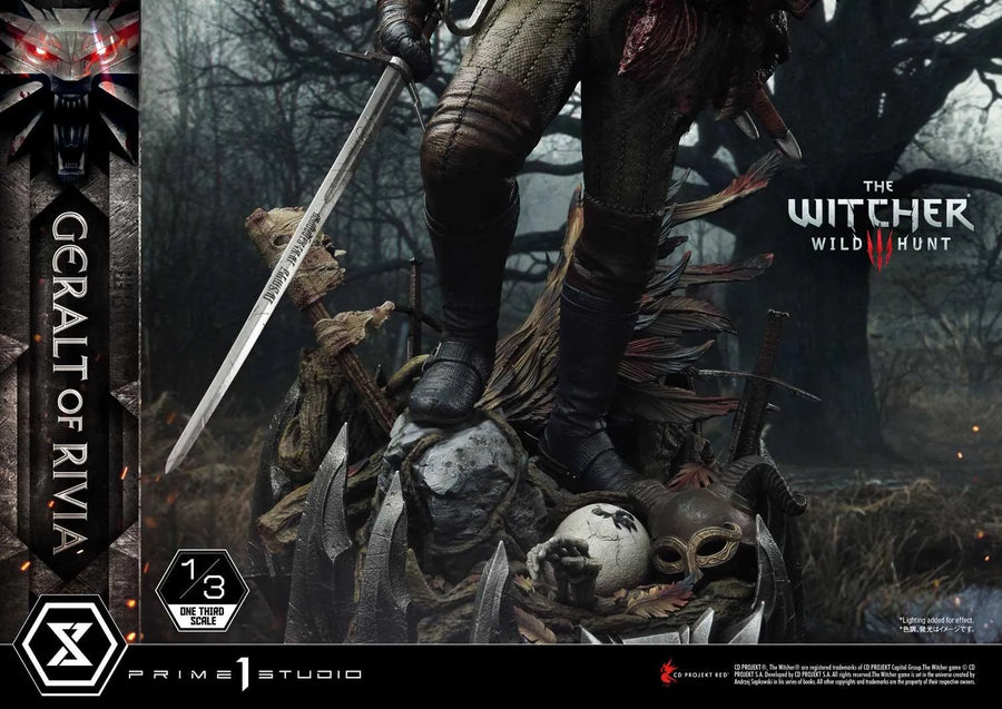 Geralt of Rivia (Regular Version) The Witcher 3: Wild Hunt – Prime1Studio – ActionFigure Brasil
