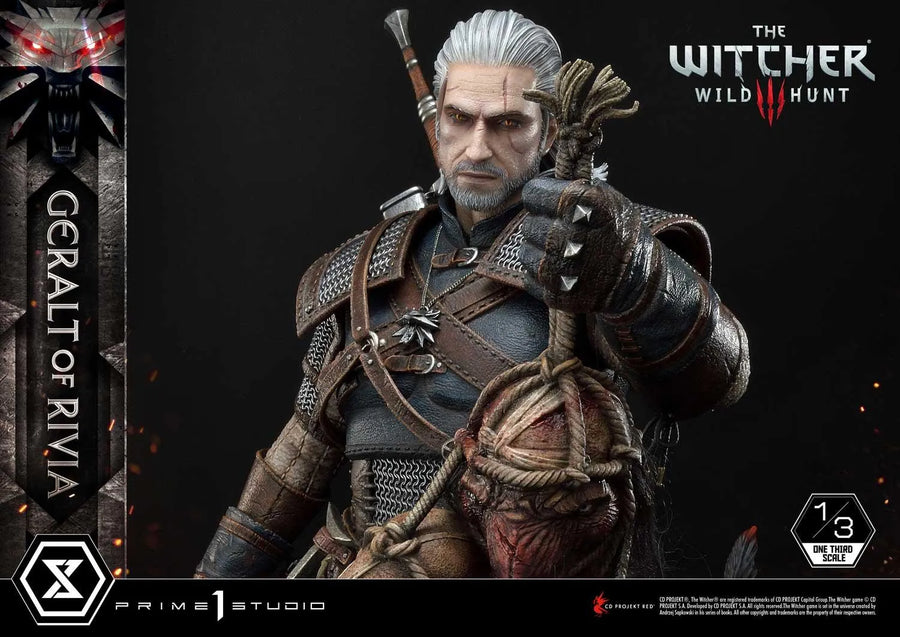 Geralt of Rivia (Regular Version) The Witcher 3: Wild Hunt – Prime1Studio – ActionFigure Brasil