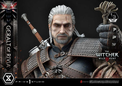 Geralt of Rivia (Regular Version) The Witcher 3: Wild Hunt – Prime1Studio – ActionFigure Brasil