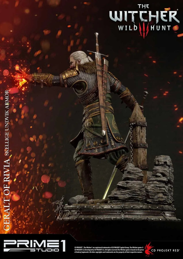 Geralt of Rivia (Skellige Undvik Armor Edition) The Witcher 3: Wild Hunt – Prime1Studio – ActionFigure Brasil