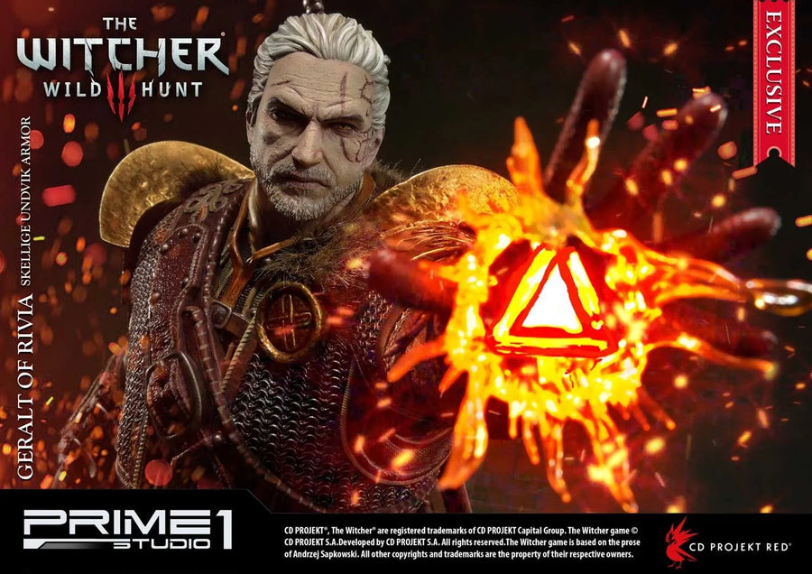 Geralt of Rivia (Skellige Undvik Armor Edition) The Witcher 3: Wild Hunt – Prime1Studio – ActionFigure Brasil