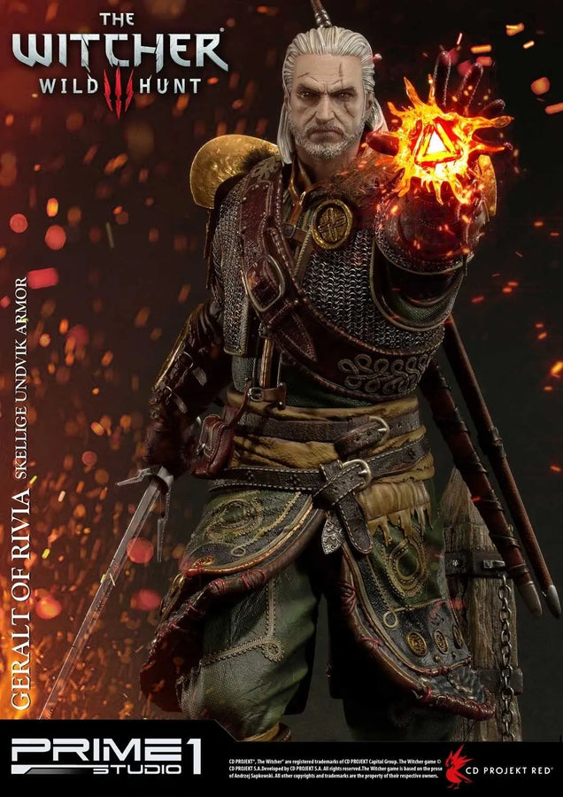 Geralt of Rivia (Skellige Undvik Armor Edition) The Witcher 3: Wild Hunt – Prime1Studio – ActionFigure Brasil