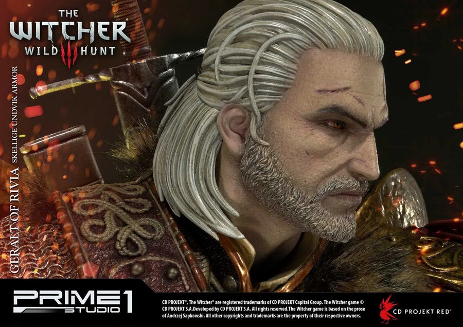 Geralt of Rivia (Skellige Undvik Armor Edition) The Witcher 3: Wild Hunt – Prime1Studio – ActionFigure Brasil