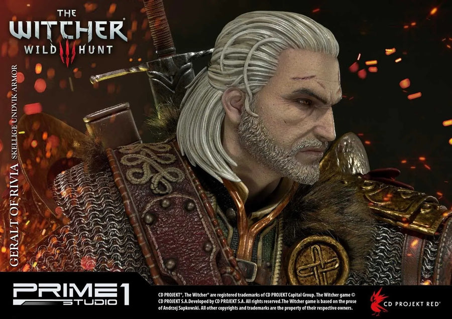 Geralt of Rivia (Skellige Undvik Armor Edition) The Witcher 3: Wild Hunt – Prime1Studio – ActionFigure Brasil