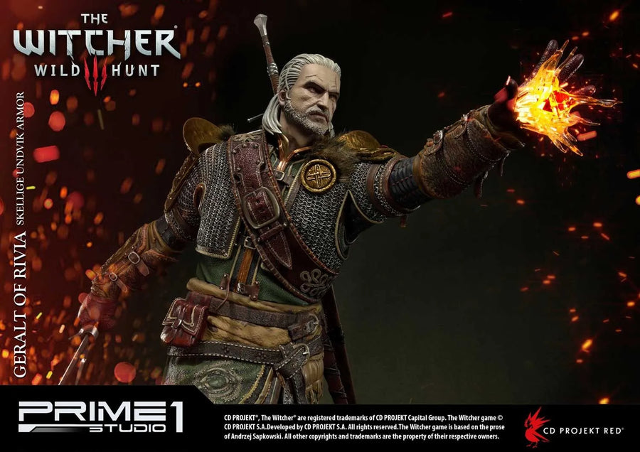 Geralt of Rivia (Skellige Undvik Armor Edition) The Witcher 3: Wild Hunt – Prime1Studio – ActionFigure Brasil