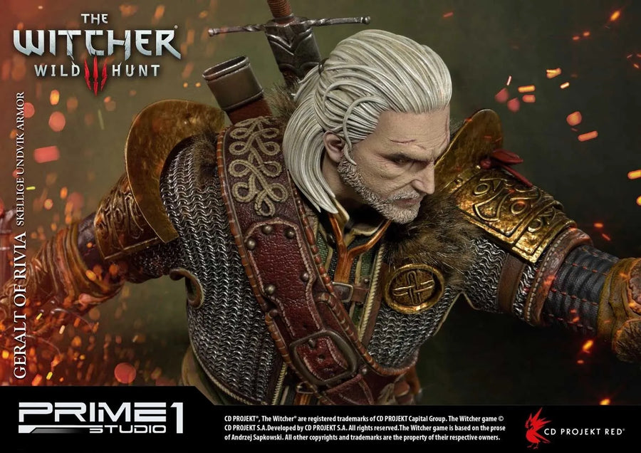 Geralt of Rivia (Skellige Undvik Armor Edition) The Witcher 3: Wild Hunt – Prime1Studio – ActionFigure Brasil