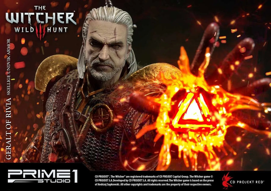 Geralt of Rivia (Skellige Undvik Armor Edition) The Witcher 3: Wild Hunt – Prime1Studio – ActionFigure Brasil