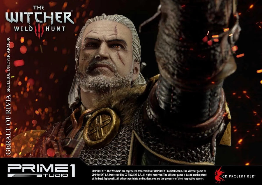 Geralt of Rivia (Skellige Undvik Armor Edition) The Witcher 3: Wild Hunt – Prime1Studio – ActionFigure Brasil