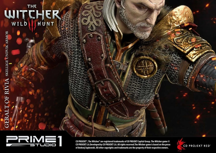Geralt of Rivia (Skellige Undvik Armor Edition) The Witcher 3: Wild Hunt – Prime1Studio – ActionFigure Brasil