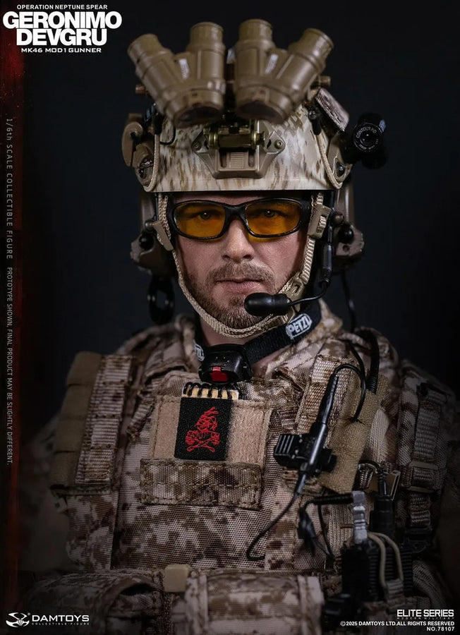 GERONIMO DEVGRU - MK46 MOD1 Gunner (Operation Neptune Spear) – Damtoys – ActionFigure Brasil