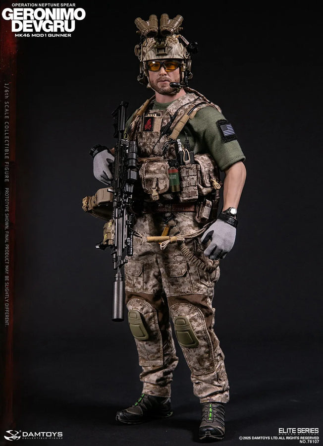 GERONIMO DEVGRU - MK46 MOD1 Gunner (Operation Neptune Spear) – Damtoys – ActionFigure Brasil