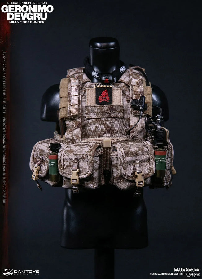 GERONIMO DEVGRU - MK46 MOD1 Gunner (Operation Neptune Spear) – Damtoys – ActionFigure Brasil