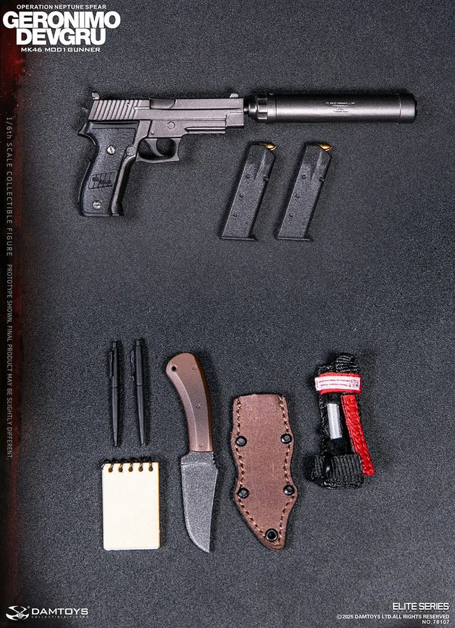 GERONIMO DEVGRU - MK46 MOD1 Gunner (Operation Neptune Spear) – Damtoys – ActionFigure Brasil