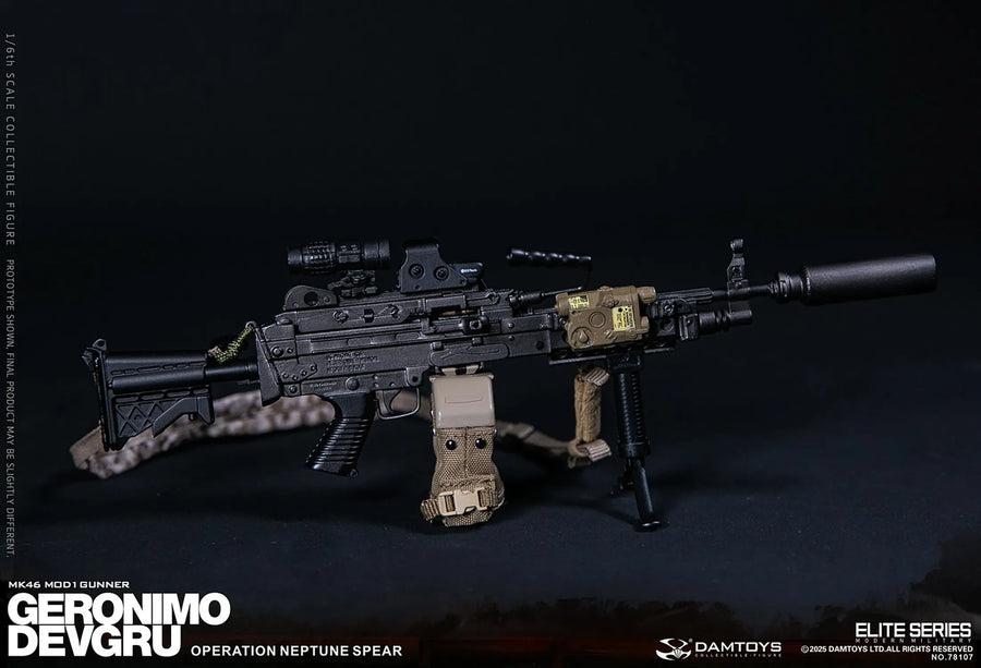 GERONIMO DEVGRU - MK46 MOD1 Gunner (Operation Neptune Spear) – Damtoys – ActionFigure Brasil