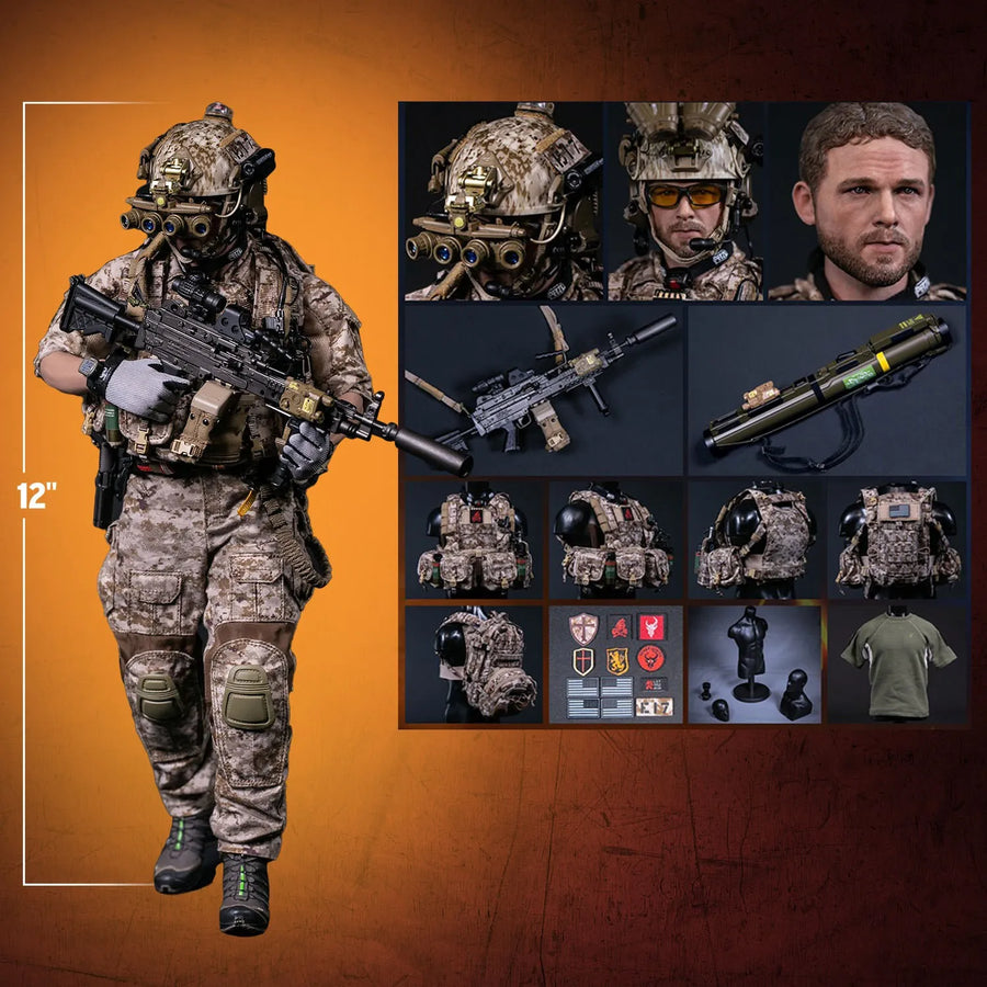 GERONIMO DEVGRU - MK46 MOD1 Gunner (Operation Neptune Spear) – Damtoys – ActionFigure Brasil