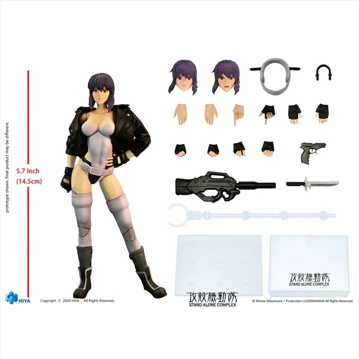 Ghost in the Shell: Stand Alone Complex - Exquisite Super Series - Kusanagi Motoko - 1/12 (HIYA)ㅤ – HIYA – ActionFigure Brasil
