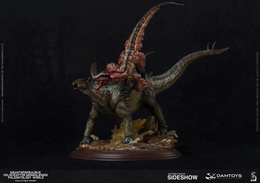 Gigantspinosaurus and Inner Mongolia Velociraptor – Damtoys – ActionFigure Brasil