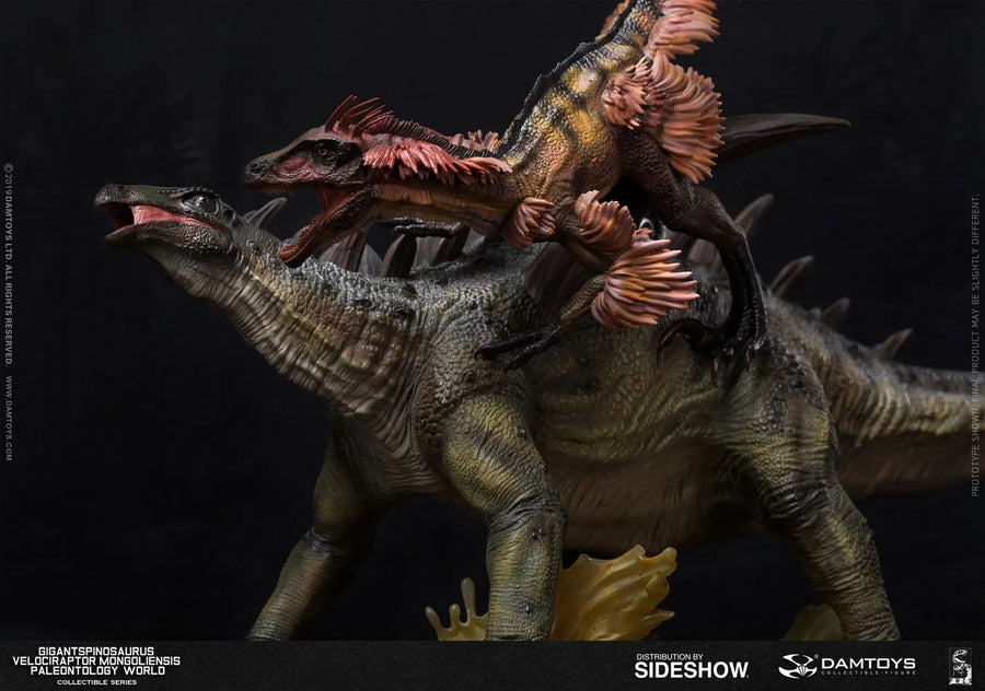 Gigantspinosaurus and Inner Mongolia Velociraptor – Damtoys – ActionFigure Brasil