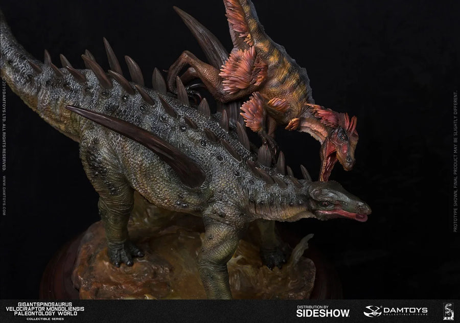 Gigantspinosaurus and Inner Mongolia Velociraptor – Damtoys – ActionFigure Brasil