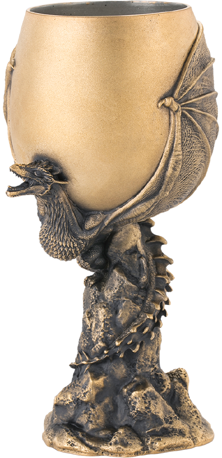Gilt Drogon Goblet (Special Edition) (Special Edition) – Royal Selangor – ActionFigure Brasil