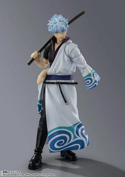 Gintama - Sakata Gintoki - S.H.Figuarts (Bandai Spirits)ㅤ – Bandai Spirits – ActionFigureBrasil — ângulo diferente