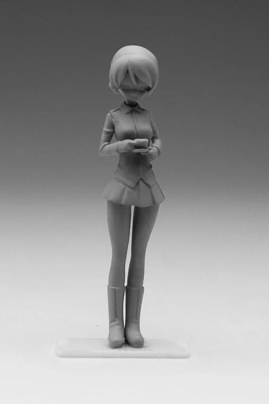 Girls und Panzer - Anchovy - Darjeeling - Kay - Captain Figure Set - 1/35 (Platz)ㅤ – Platz Hobby – ActionFigure Brasil