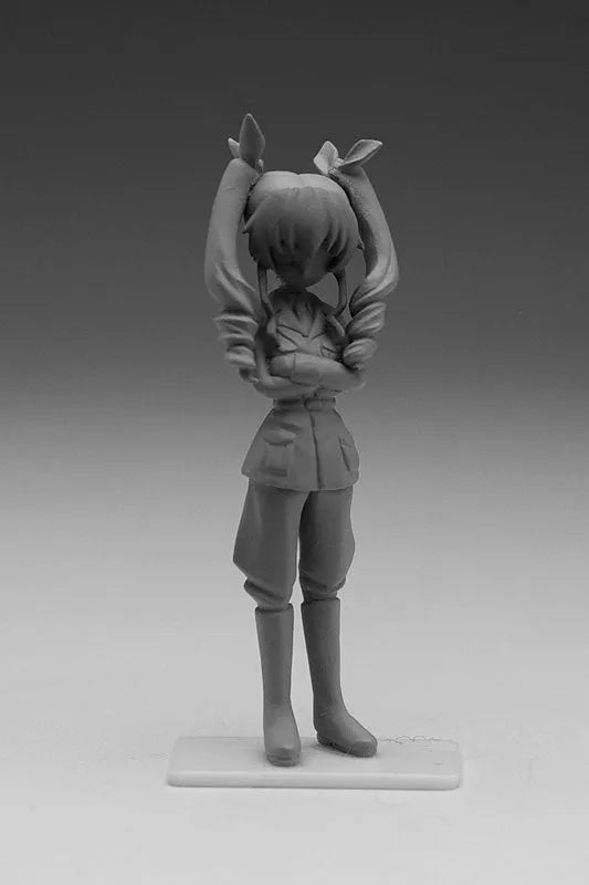 Girls und Panzer - Anchovy - Darjeeling - Kay - Captain Figure Set - 1/35 (Platz)ㅤ – Platz Hobby – ActionFigure Brasil