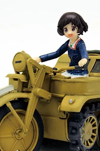 Girls und Panzer der Film - Akiyama Yukari - Nishizumi Miho - Mihoto to Yukari no SdKfz 2 Oarai Girls High School Version desu!ㅤ – Platz Hobby – ActionFigure Brasil