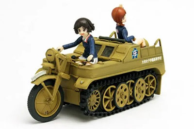 Girls und Panzer der Film - Akiyama Yukari - Nishizumi Miho - Mihoto to Yukari no SdKfz 2 Oarai Girls High School Version desu!ㅤ – Platz Hobby – ActionFigureBrasil — detalhe do produto
