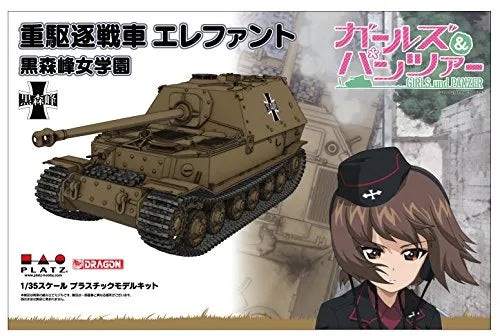 Girls und Panzer - Elefant - 1/35 - Kuromorimine Girls High School (Platz)ㅤ – Platz Hobby – ActionFigure Brasil