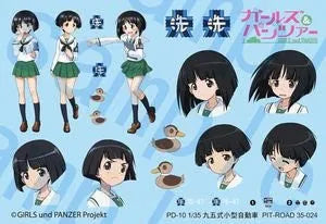 Girls und Panzer - Kenritsu Ooarai Joshi Gakuen Koubou Type 95 Reconnaissance Car - 1/35 (Pit-Road)ㅤ – Pit-Road – ActionFigure Brasil