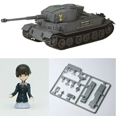 Girls und Panzer - Nakajima Satoko - Panzerjager Tiger -The Leopon Team Ver.- Expert Set - 1/35 - Miyazawa Limited (Platz)ㅤ – Platz Hobby – ActionFigure Brasil