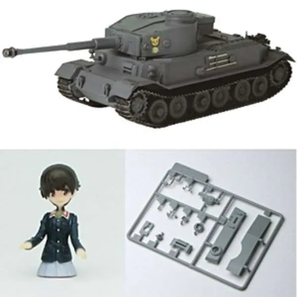 Girls und Panzer - Nakajima Satoko - Panzerjager Tiger -The Leopon Team Ver.- Expert Set - 1/35 - Miyazawa Limited (Platz)ㅤ – Platz Hobby – ActionFigure Brasil