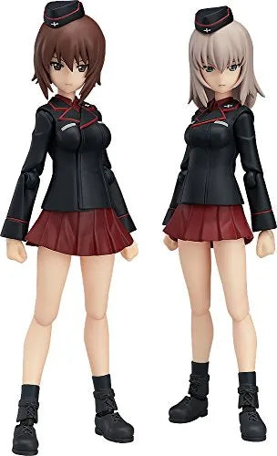 Girls und Panzer - Nishizumi Maho - Itsumi Erika - Figma #332ㅤ – Max Factory – ActionFigure Brasil