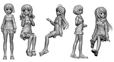 Girls und Panzer - Nishizumi Miho - Isuzu Hana - Reizei Mako - Akiyama Yukari - Takebe Saori - 1/35 - Final Chapter Teaser Visual Winter Uniform Ver. (Platz)ㅤ – Platz As Manufacturer – ActionFigure Brasil