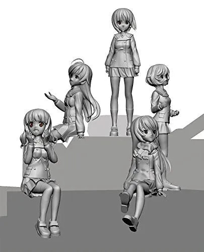 Girls und Panzer - Nishizumi Miho - Isuzu Hana - Reizei Mako - Akiyama Yukari - Takebe Saori - 1/35 - Final Chapter Teaser Visual Winter Uniform Ver. (Platz)ㅤ – Platz Hobby – ActionFigureBrasil