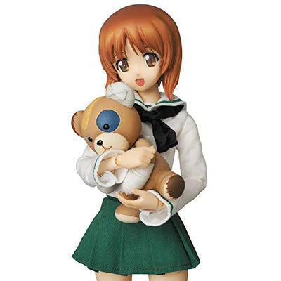 Girls und Panzer - Nishizumi Miho - Real Action Heroes #682 - 1/6 (Medicom Toy)ㅤ – Medicom Toy – ActionFigureBrasil — com base expositora