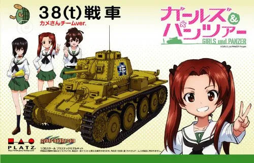 Girls und Panzer - Panzerkampfwagen 38(t) - 1/35 - Kame-san Team Ver. (Platz)ㅤ – Platz Hobby – ActionFigure Brasil