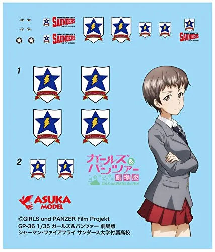 Girls und Panzer - Sherman vc Firefly - 1/35 - Sanders University High School (Platz)ㅤ – Platz Hobby – ActionFigure Brasil