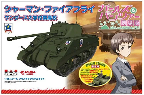 Girls und Panzer - Sherman vc Firefly - 1/35 - Sanders University High School (Platz)ㅤ – Platz Hobby – ActionFigure Brasil