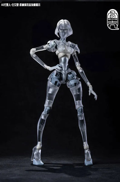 GK01FEC1 - AI Agent Maiden - Type C1 - Transparent Ver. - 1/12 (Hone kara kōbō)ㅤ – Hone kara kōbō – ActionFigureBrasil — ambientada