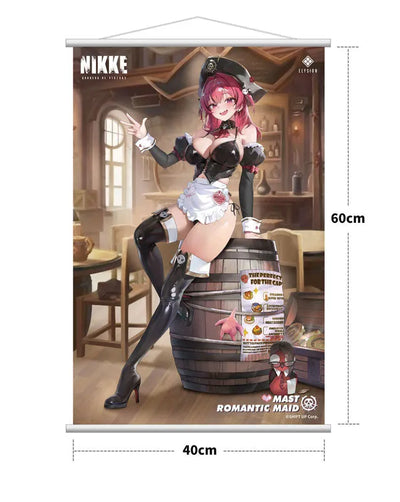 Goddess of Victory: Nikke - Mast - Morgan - 1/4 - Romantic Maid - Deluxe Edition with Tapestry (Hobby Sakura)ㅤ – Hobby Sakura – ActionFigureBrasil — ambientada