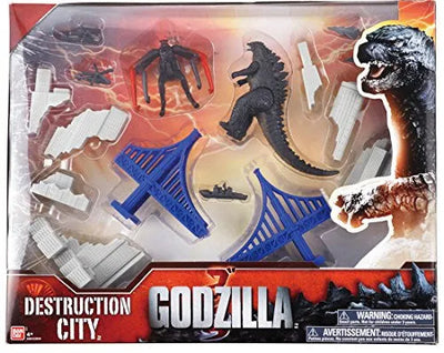Godzilla (2014) - Gojira - MUTO - Godzilla 2014 City Diorama (Bandai)ㅤ – Bandai – ActionFigure Brasil — close