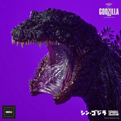 Godzilla 2016 (Awakening Version) - LIMITED EDITION: TBD (Awaking Version) – Spiral Studio – ActionFigure Brasil — com base expositora