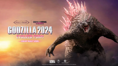 Godzilla 2024 Evolved Form (Heat Ray Version) – Spiral Studio – ActionFigure Brasil — com base expositora