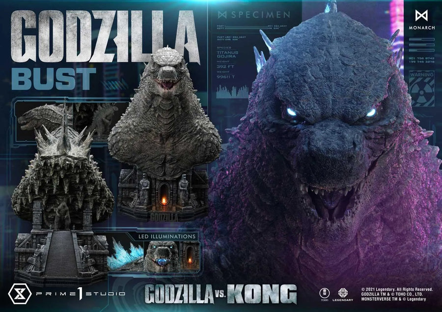 Godzilla Bust (Bonus Version) Godzilla vs Kong – Prime1Studio – ActionFigure Brasil